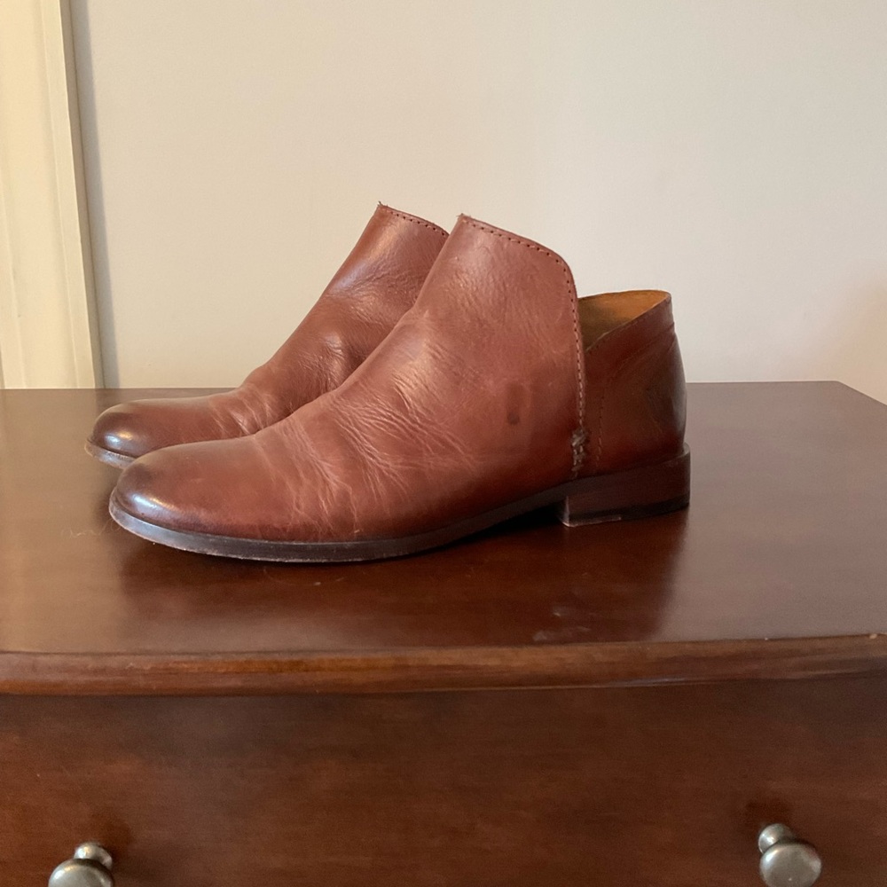 Frye Brown Leather Ankle Boots 7